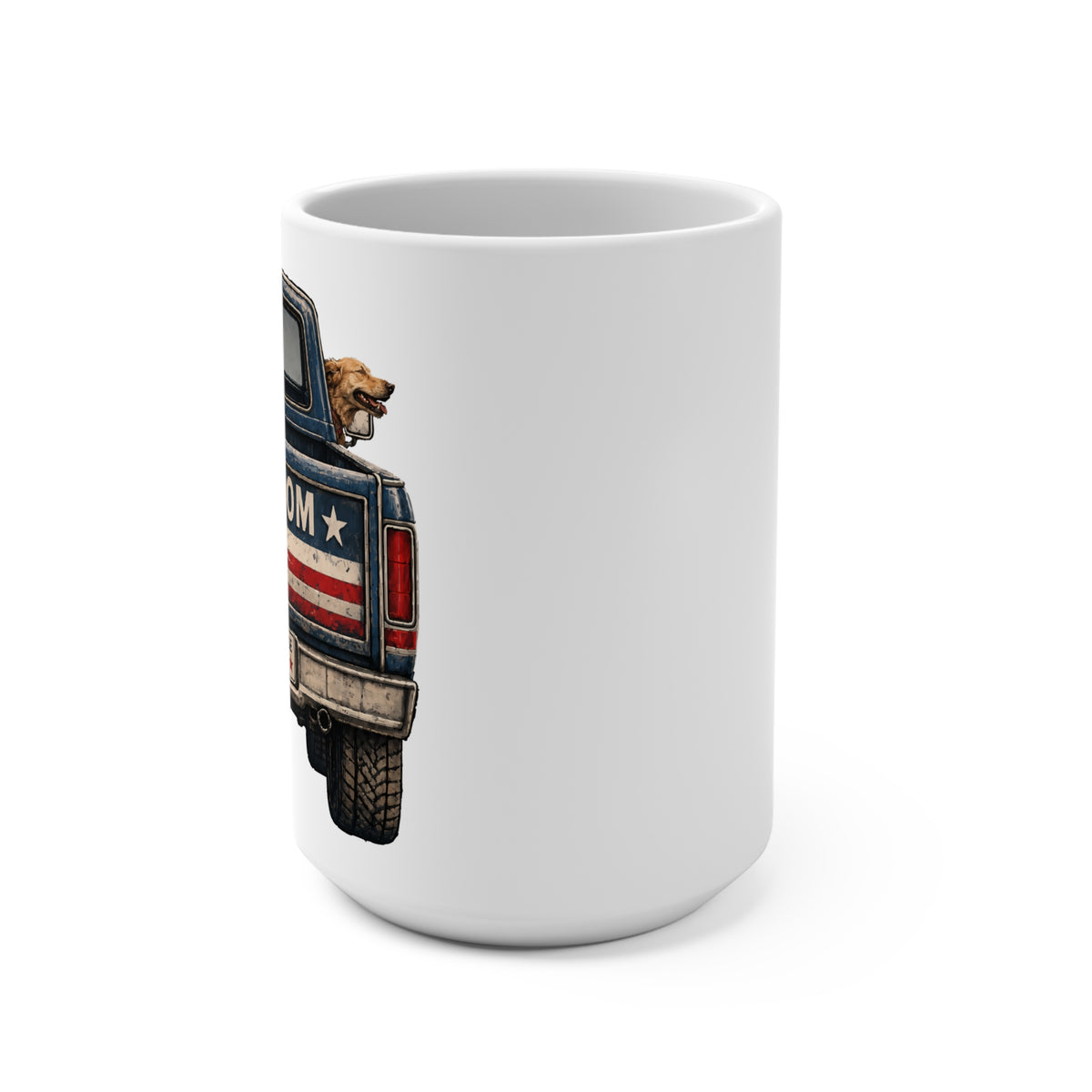 15oz Ceramic Mug — Freedom Unleashed Americana Design