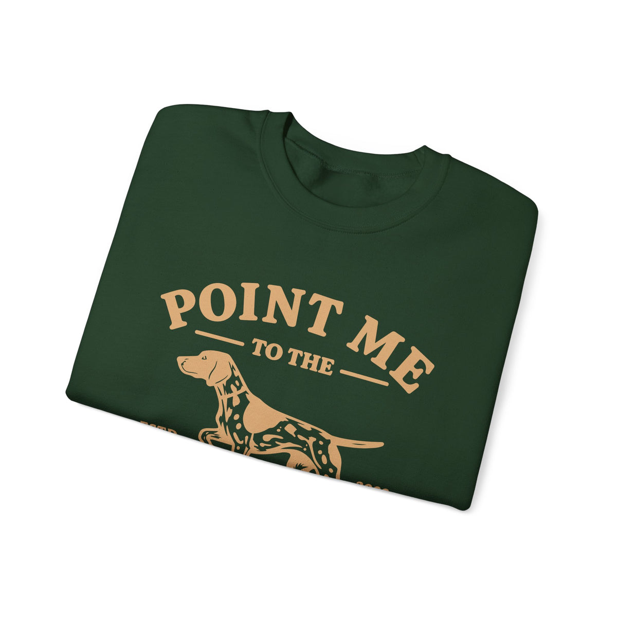 Point Me to the Coffee Sweatshirt | Pointer Dog Coffee Design
