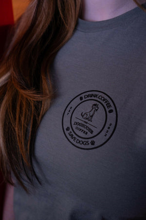 Drink Coffee Save Dogs Tee.