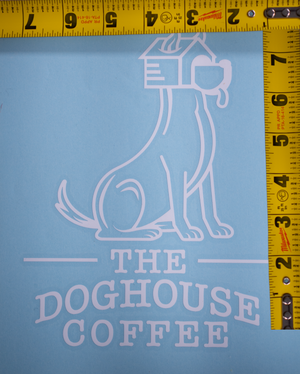 The Doghouse Coffee Auto Decal.