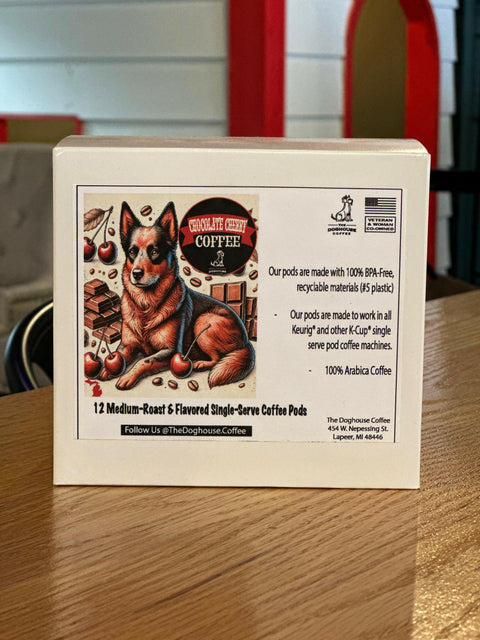 Chocolate Cherry Coffee Pods.