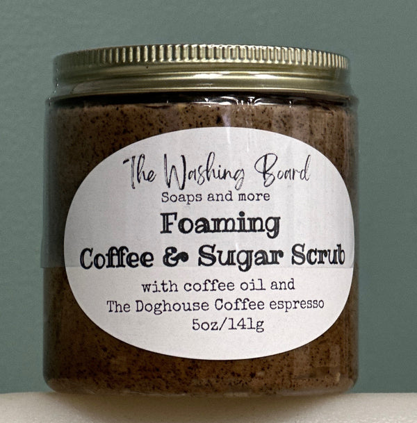 Foaming Coffee and Sugar Scrub