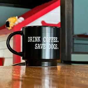 Drink Coffee Save Dogs 14oz Mug.