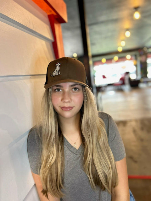 The Doghouse Coyote Brown Trucker Hat.