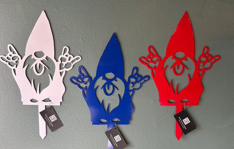 Yard Gnome Metal Sign