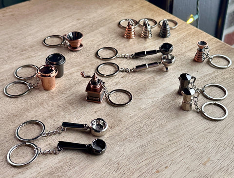 Mini Coffee Gear Keychains