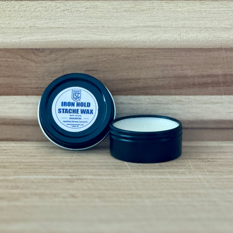 Iron Hold Stache Wax – Natural Mustache Wax for Strong Hold