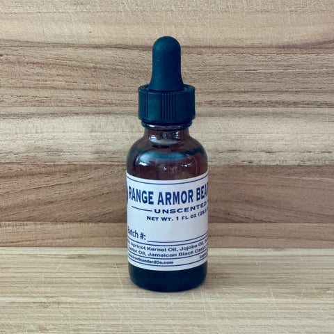 Range Armor Beard Oil – Unscented Natural Beard Oil