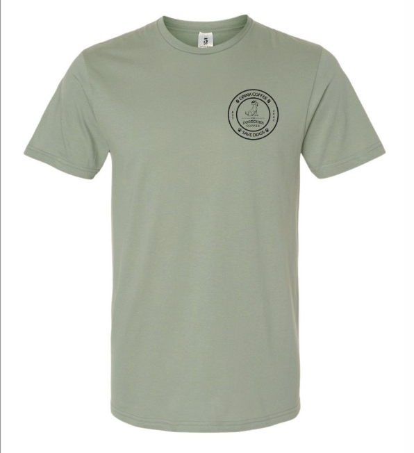 Drink Coffee Save Dogs Tee.