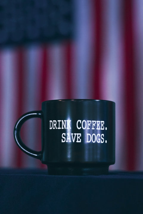 Drink Coffee Save Dogs 14oz Mug